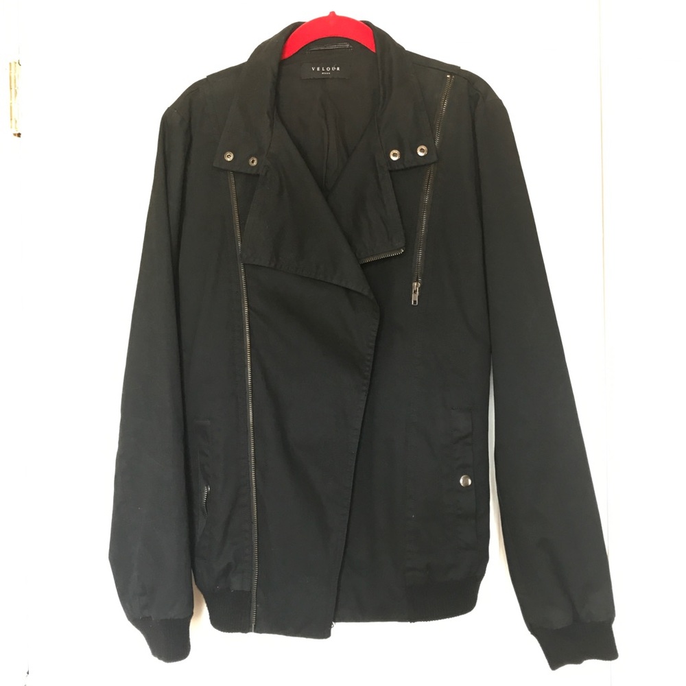 Velour Black Lightweight Jacket - image 2